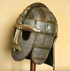 Średniowieczny wojownik Sutton Hoo Hełm Wojownik Wikingowie Vendel Kask anglosaski
