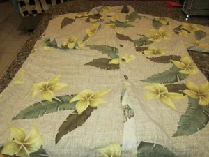 Boca Classics Button Down Shirt - Brown With Flowers - 2XL - 100% Silk - Picture 1 of 3
