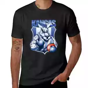 North Melbourne Kangaroos AFL Mascot T-Shirt Black 3XL - Picture 1 of 1