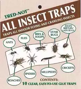70 pk Sticky glue Fly / Bug Trap / Strip / Tray For flying, crawling insects USA - Picture 1 of 9