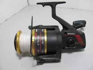 Vintage Bando BG700 Ball Bearing Graphite Spinning Reel In As New Condition - Bild 1 von 10