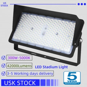 LED Flood Lights Outdoor, 42000 Lumens 300W LED Stadium Lights Commercial Lights - Picture 1 of 11