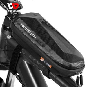 WEST BIKING Hard Shell Fahrradtasche Wasserdichte Rahmentasche Oberrohrtasche - Bild 1 von 16