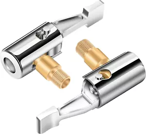 Ganzmetall Lock On Air Chuck Reifenfüller Schlauch Adapter, Verriegelung Reifenluftfutter w - Bild 1 von 12