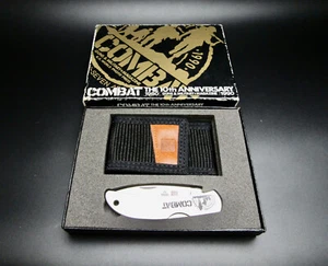 AL MAR VTG COMBAT MAGAZINE 10TH ANNIVERSARY 1990 LOCKBACK KNIFE UNUSED COND. - Picture 1 of 24