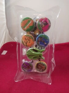 Nickelodeon Tmnt Ninja Turtles Game Disk Launcher + 4 Target Stands Complete  - Picture 1 of 4