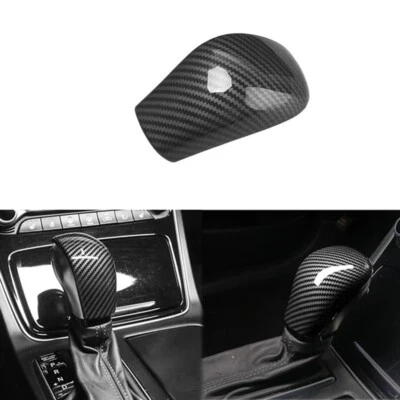Carbon Fiber ABS Gear Shift Knob Lever Cover Trim For Hyundai Sonata 2018 2019 - Image 1 of 4