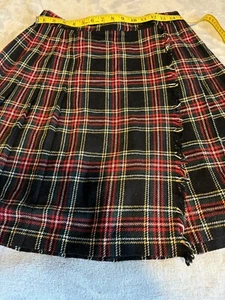 Vintage Norton Mcnaughton Plaid Pleated Tartan skirt medium made In USA - Picture 1 of 5