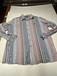 Rocawear Long Sleeve Button Up Shirt Men’s Size 2XL Multi Color Striped - Bild 1 von 14