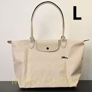 Longchamp L size Tote Bag Handbag Outlet Cream NEWsp - Picture 1 of 8
