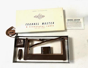 Vintage Channel Master Leather Transmitter Radio Protection Carry Case Only - Picture 1 of 15