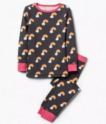 NWT Gymboree RISING STARS Girls PJs Pajamas Rainbows Size 4 - Image 1 of 2