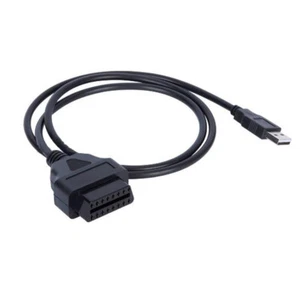 OBDII Plug 16-Pin Female to USB Port Charger Adapter Cable Car Diagnostic Tools - Picture 1 of 8