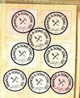 Set Of 7 Nice Francis And Sons  2 Tipple Coal Co Coal Mining Stickers  24