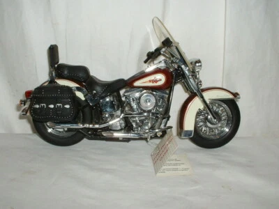 Franklin Mint Harley Davidson Heritage Softail Motorcycle Model 1/10 - Image 1 of 3