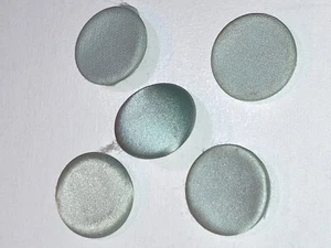 Vintage disc fabric covered buttons - Lot of 4 discs, 1 dome - As Is - Picture 1 of 7