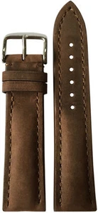 22x18 RIOS1931 for Panatime Lt Suede Brown Watch Strap w/Buckle for Breitling - Picture 1 of 1