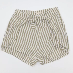 Billabong Road Trippin' Striped Shorts High-Waist Womens 8 Beige/White - Picture 1 of 7