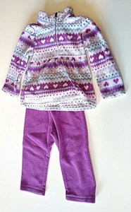 The Children's Place Toddler Girls Outfit Fleece Purple Size 18-24 months Warm - Picture 1 of 4