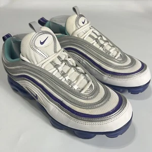 Nike Air VaporMax 97 Grape 2018 Men’s AJ7291-100 Air Max Silver Bullet Sz 9M - Picture 1 of 15