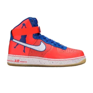 Size 12 - Nike Air Force 1 CMFT PRM RW High Sheed (Roscoe) Crimson/White - Picture 1 of 9