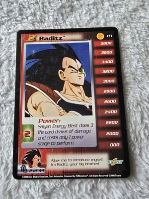 DBZ Dragon Ball Z Raditz 171 CCG Unlimited Saiyan Saga HP Starter Personality  - Image 1 of 4
