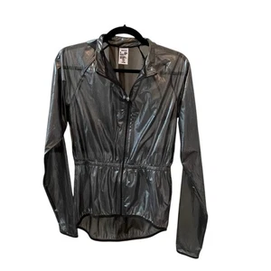 VERGE SPORT Rain Cape Jacket Transparent Black Bold Collection Size Small - Picture 1 of 12