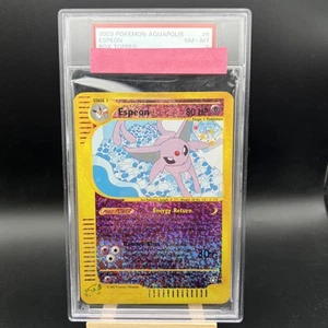 PSA 8 JUMBO Espeon Holo Box Topper Aquapolis #6 Rare Pokemon 2003 Rare - Picture 1 of 2