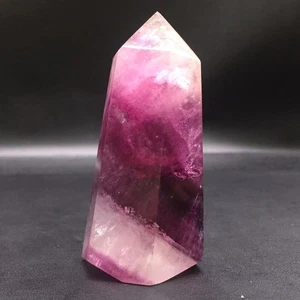 Natural Purple Fluorite Point Quartz Crystal Tower Wand Healing Decorate 3.3'' - Picture 1 of 22