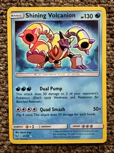 TARJETA POKEMON SHINING VOLCANION 27/73 HOLO RARA SHINING LEGENDS CASI NUEVA - Imagen 1 de 2