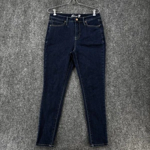 Seven 7 Dark Wash Skinny Jeans Women’s 6 Stretch Classic High Rise - Picture 1 of 15