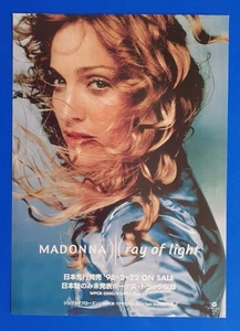 MADONNA Ray Of Light Japanese 1998 300mm x 210mm double sided promo flyer - Picture 1 of 2