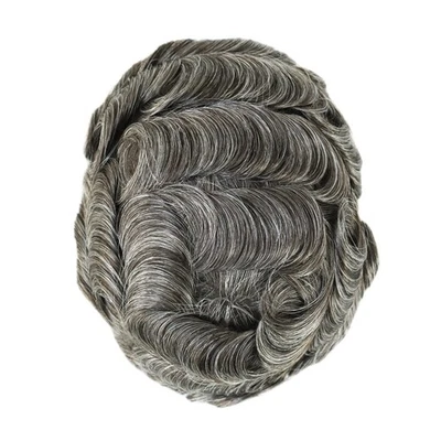 Sistema de reemplazo de cabello humano Toupee para hombre Pieza para el cabello 0,02 Piel ultra delgada #340 Foto 1 de 4