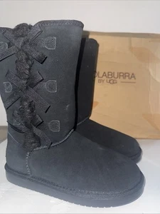 NUEVAS Botas Altas Sin Cordones Koolaburra By Ugg Victoria Niña Talla 3 Negras - Imagen 1 de 6