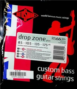 RotoSound RS66LH+ Drop Zone Plus Long Scale Custom Gauge Guitar Strings - Picture 1 of 2