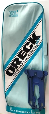 Oreck XL2 U4090H2T Cloth Vacuum Bag & Clips Teal Cleaned See Comps👇 - Image 1 of 4