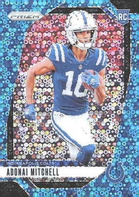 2024 Panini Prizm #303 Adonai Mitchell No Huddle Blue #/99 - Image 1 of 2