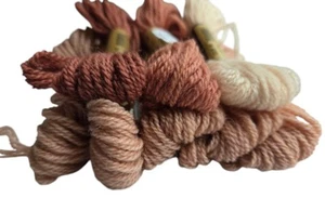 Paternayan Persian Yarn Lot Of 8 Skeins Terracotta Flesh 3 Ply Wool Needlepoint - Picture 1 of 4