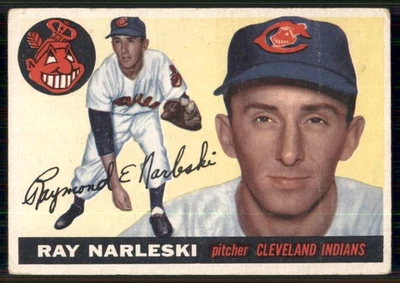 1955 Topps #160 Ray Narleski - Image 1 of 2