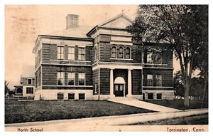 North School Torrington Connecticut Postkarte - Bild 1 von 2