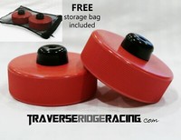 RACING RED Tesla Jack Pad for Model S 3 X Y Lift Point Adapter (2-pack w/Bag)