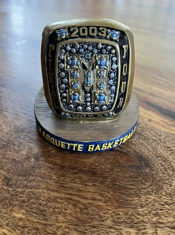 2003 Marquette University NCAA Final Four Replica Ring Golden Eagles Dwayne Wade Cover
