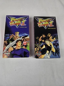 Street Fighter II V Anime two VHS tapes episodes 1-6 english language version - Picture 1 of 3