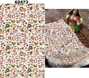 Printed Pashmina Cashmere fabric Dress Craft Sewing 44'' 100% Polyester Fabric - Picture 1 of 2