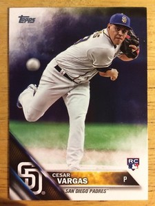 2016 Topps Update #US289 Cesar Vargas RC