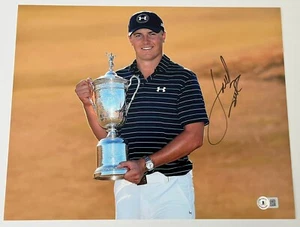 JORDAN SPIETH SIGNED AUTOGRAPH U.S. OPEN 11x14 PHOTO w/PROOF & BECKETT BAS COA - Picture 1 of 4