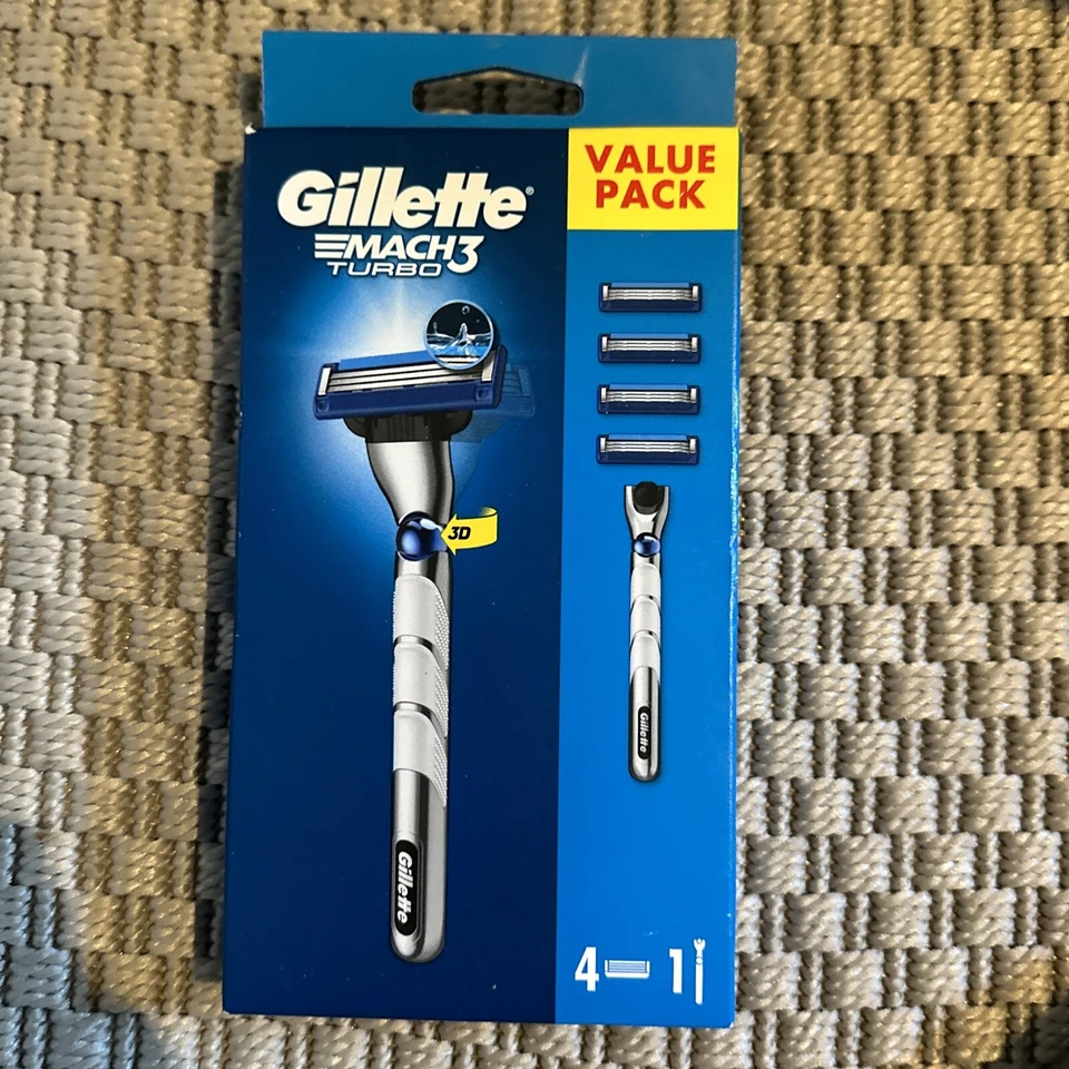 gillette mach 3 turbo 4 razor with handle