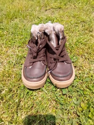 Botas antiguas de piel sintética azul marino talla 11 niño nuevas con etiquetas Foto 1 de 2