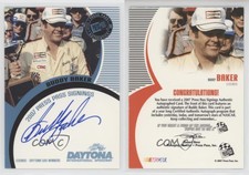 2007 Press Pass Press Pass Signings Legends Blue /150 Buddy Baker Auto HOF