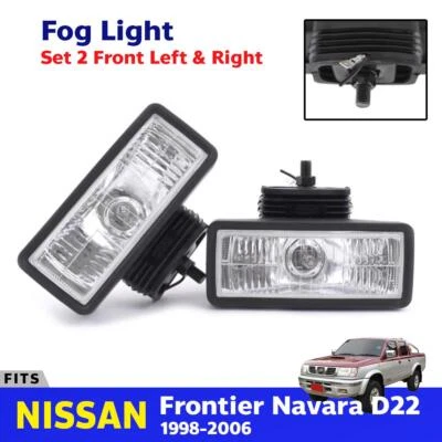 Fog Lamp Light Driving Pair Fits Nissan Navara Frontier D22 Truck 1998-01 EBGO - Imagem 1 de 4